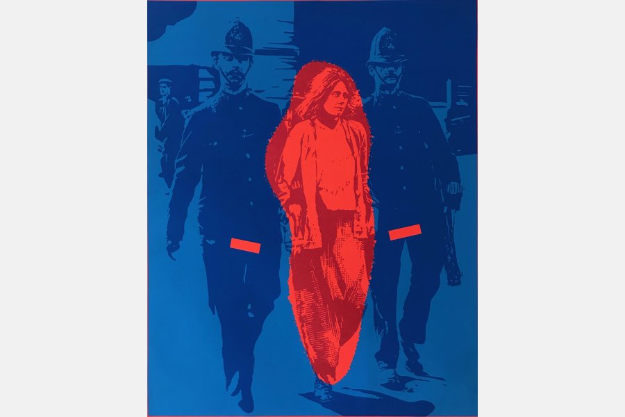 Un petit avatar - sérigraphie sur toile - 92x73 cm- 1974 - éditions figuration narative