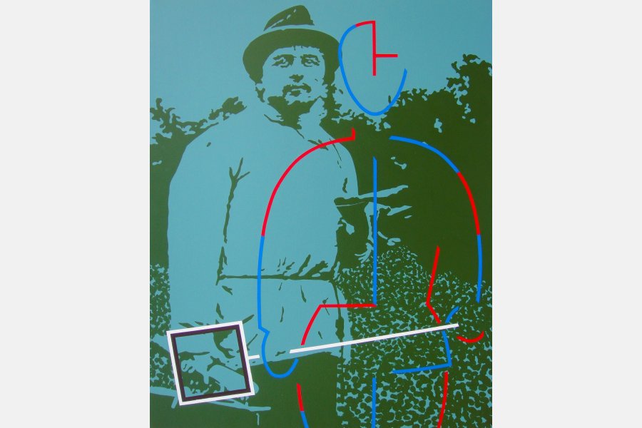 Porteur du signal suprématiste – Acrylique sur toile – 92 x 73 cm – 2012
