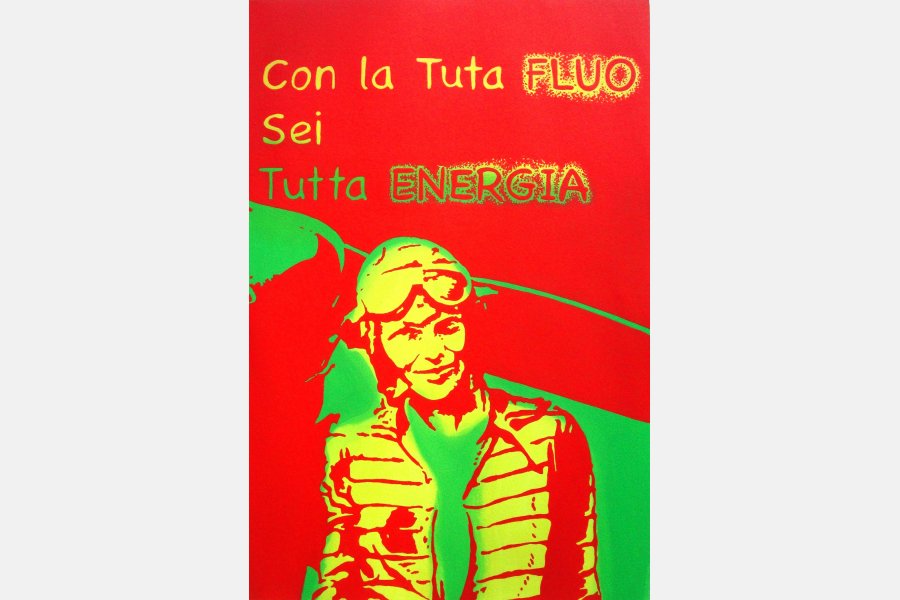 Tuta fluo – Acrylique sur papier – 60 x 40 cm – 2011